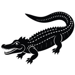 crocodile isolated on white background