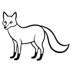 Obraz premium vector illustration of a fox