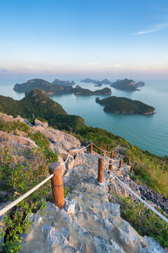 Hiking trail at Mu Ko Ang Thong National Park, Thailand