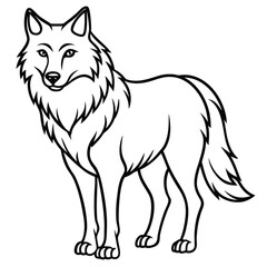 vector illustration of fox