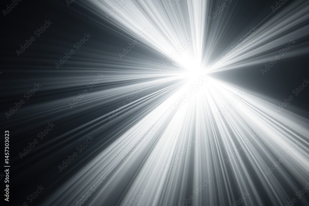 Aufkleber radiant beams of light emanating from a central point, creating a dramatic and captivating visual ef