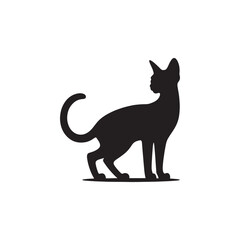 Graceful Elegance: A Stunning Collection of Abyssinian Vector Silhouettes Highlighting the Unique Posture, Sleek Fur, and Captivating Presence of This Elegant Feline Breed.
