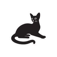 Graceful Elegance: A Stunning Collection of Abyssinian Vector Silhouettes Highlighting the Unique Posture, Sleek Fur, and Captivating Presence of This Elegant Feline Breed.
