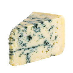 Slice of Blue Cheese on transparent background