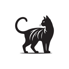 Wild Beauty: A Striking Collection of Bengal Vector Silhouettes Showcasing the Powerful Form, Bold Stripes, and Sleek Profile of This Majestic Big Cat.
