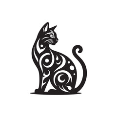 Wild Beauty: A Striking Collection of Bengal Vector Silhouettes Showcasing the Powerful Form, Bold Stripes, and Sleek Profile of This Majestic Big Cat.
