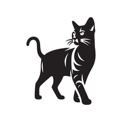 Wild Beauty: A Striking Collection of Bengal Vector Silhouettes Showcasing the Powerful Form, Bold Stripes, and Sleek Profile of This Majestic Big Cat.
