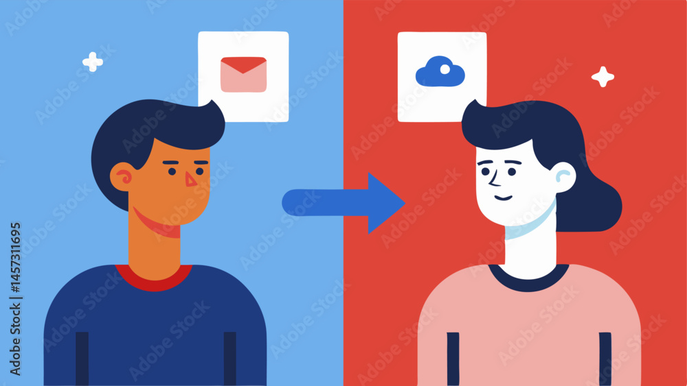 Poster comparison game two sidebyside figures show a person scrolling through social media. one side shows 