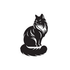 Charming Grace: A Beautiful Collection of Birman Vector Silhouettes Capturing the Elegant Posture, Silky Coat, and Striking Features of This Affectionate Feline Breed.
