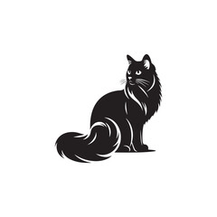 Charming Grace: A Beautiful Collection of Birman Vector Silhouettes Capturing the Elegant Posture, Silky Coat, and Striking Features of This Affectionate Feline Breed.

