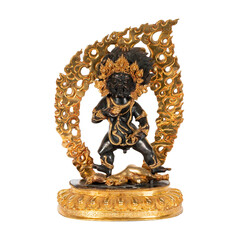 statuette of hindu god  Black Jambhala Handmade Statue