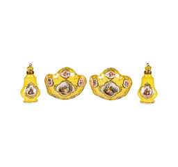 set of toy animals isolated   Gold Fancy Ladies Rings 
