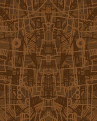 Abstract image for modern interior. Painted on a tablet.