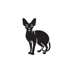 Unique Elegance: A Captivating Collection of Sphynx Vector Silhouettes Highlighting the Distinctive Hairless Body, Graceful Posture, and Playful Personality of This Charismatic Feline Breed.
