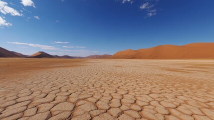 Vast Desert Landscape with Dramatic Dunes