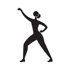 Dancer Grooving In Disco Style