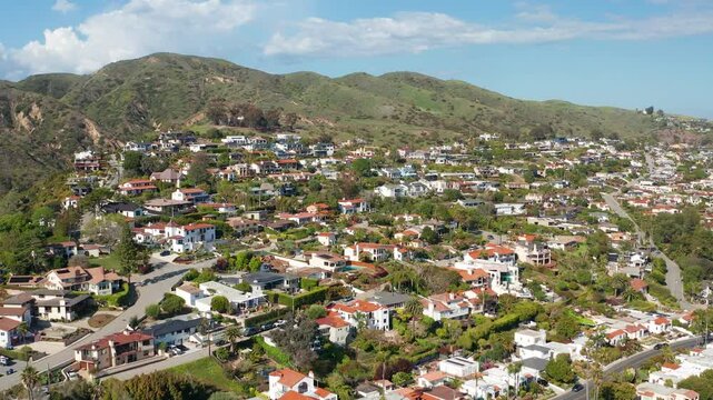 Aerial drone view of Ventura California Pacific Ocean beach coast Los Angeles 09