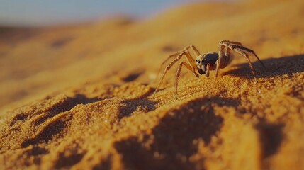 Desert Spider in Golden Hour