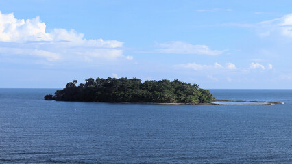 Tropical island near Limon Costa Rica