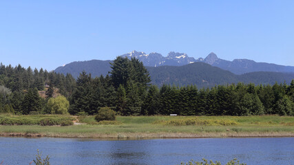 Last snow of the winter on local mountains