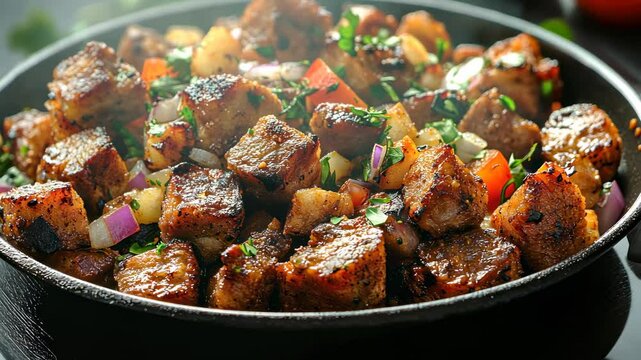 Delicious and Savory Grilled Pork Hash