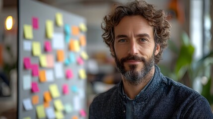 Portrait of a focused and organized professional in a modern office setting