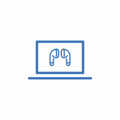 laptop power plug icon sign vector