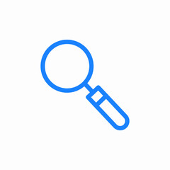 magnifier search find icon sign vector