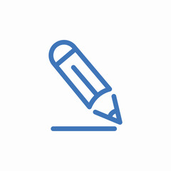 pencil writing tool icon sign vector