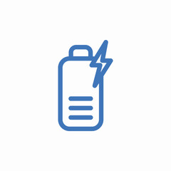 phone battery charge icon sign vector