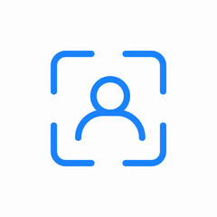 user focus target icon sign vector