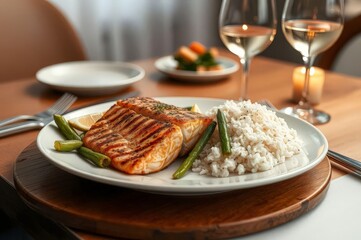 Delicious Grilled Salmon Dinner