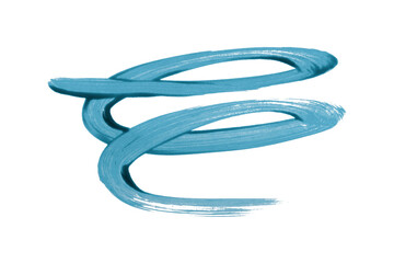 Naklejka premium Watercolor brush strokes on transparent background