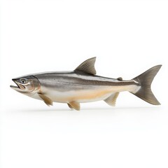 Fototapeta premium Threadfin Salmon, side view, full body with fins