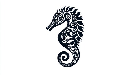 Obraz premium Ornate seahorse design