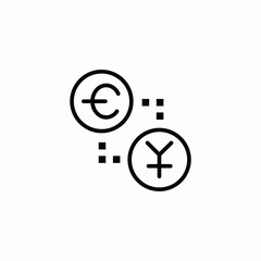currency exchange icon sign vector