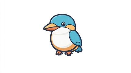 Obraz premium Cute cartoon bird