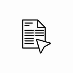 document click cursor icon sign vector