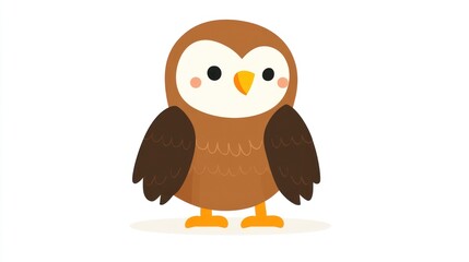 Naklejka premium Cute cartoon owl illustration