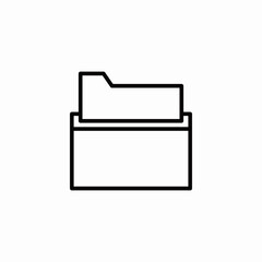 file storage organizer icon sign vector