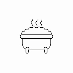 foam hot tub icon sign vector