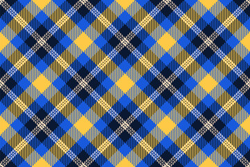 Vibrant blue and yellow plaid pattern.  Perfect for textile design, fashion, or website backgrounds.