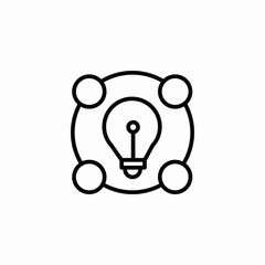 idea sharing concept icon sign vector