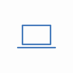 laptop computer device icon sign vector