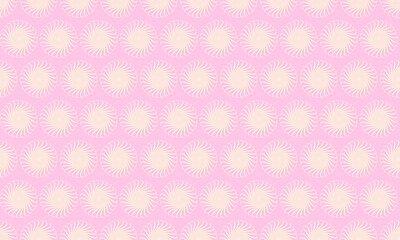 Delightful pastel pink background with a repeating pattern of soft, sunburstlike motifs.  Perfect for feminine designs, websites, branding, or as a cheerful texture.