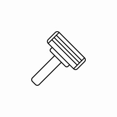 shaving razor tool icon sign vector