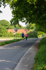 Obraz premium biking in the park