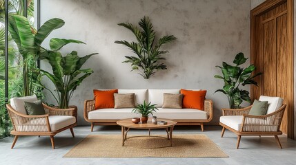 Modern tropical living room