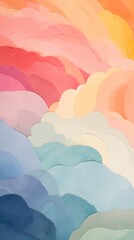 Fototapeta premium Abstract painting pattern cloud.