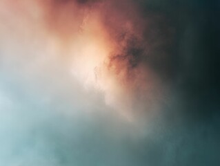 Obraz premium AI-generated abstract cloudscape with soft pastel colors blending in the sky